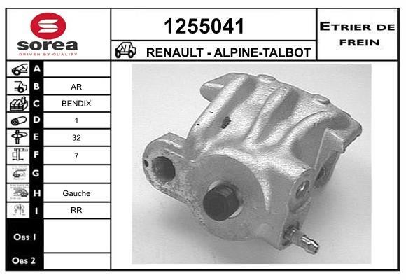 SNRA 1255041 Суппорт тормозной задний левый 1255041: Отличная цена - Купить в Польше на 2407.PL!