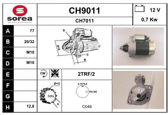 SNRA CH9011 Starter CH9011: Buy near me in Poland at 2407.PL - Good price!