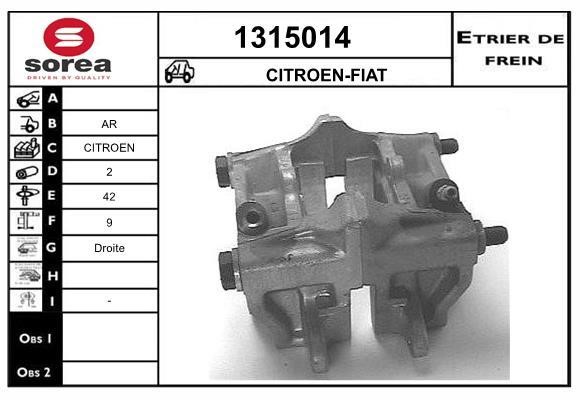 SNRA 1315014 Суппорт тормозной 1315014: Отличная цена - Купить в Польше на 2407.PL!