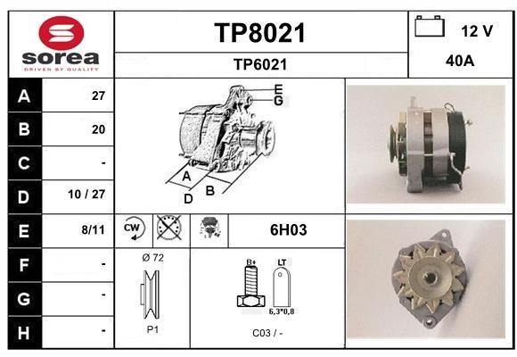 SNRA TP8021 Генератор TP8021: Отличная цена - Купить в Польше на 2407.PL!