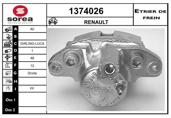 SNRA 1374026 Bremssattel 1374026: Kaufen Sie zu einem guten Preis in Polen bei 2407.PL!