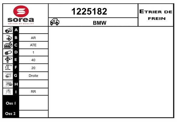 SNRA 1225182 Bremssattel hinten rechts 1225182: Kaufen Sie zu einem guten Preis in Polen bei 2407.PL!