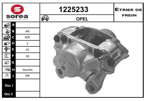SNRA 1225233 Brake caliper rear left 1225233: Buy near me in Poland at 2407.PL - Good price!