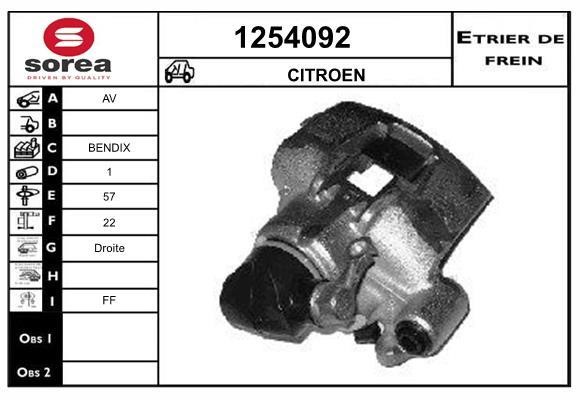 SNRA 1254092 Суппорт тормозной 1254092: Отличная цена - Купить в Польше на 2407.PL!