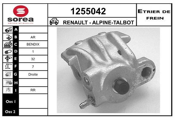 SNRA 1255042 Brake caliper 1255042: Buy near me at 2407.PL in Poland at an Affordable price!