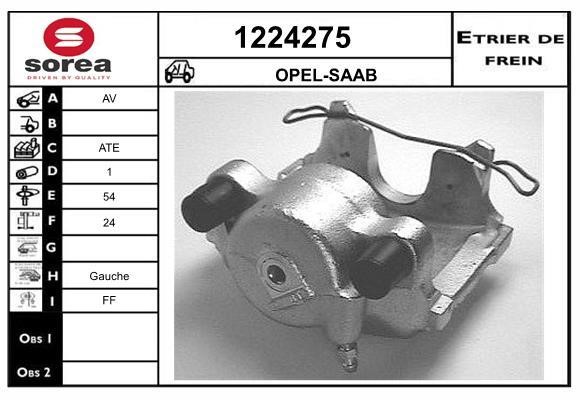 SNRA 1224275 Brake caliper 1224275: Buy near me in Poland at 2407.PL - Good price!