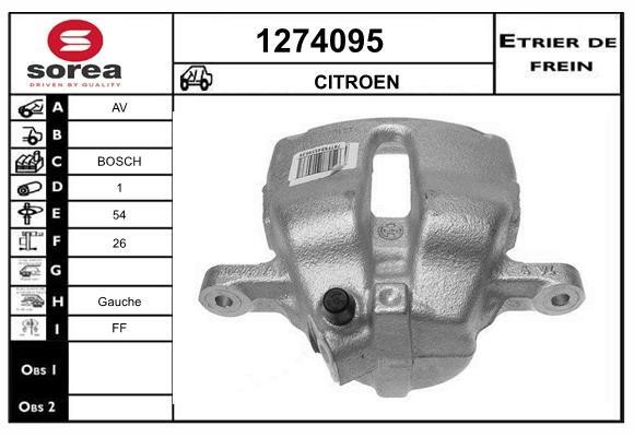 SNRA 1274095 Суппорт тормозной передний левый 1274095: Купить в Польше - Отличная цена на 2407.PL!