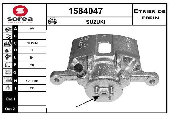 SNRA 1584047 Brake caliper front left 1584047: Buy near me in Poland at 2407.PL - Good price!