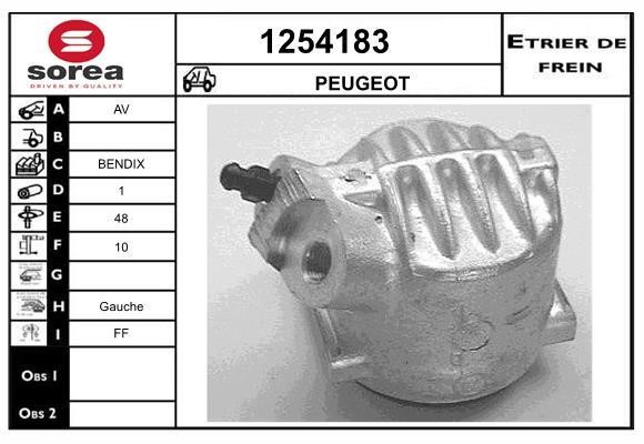 SNRA 1254183 Brake caliper 1254183: Buy near me in Poland at 2407.PL - Good price!