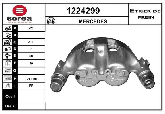 SNRA 1224299 Brake caliper front left 1224299: Buy near me in Poland at 2407.PL - Good price!