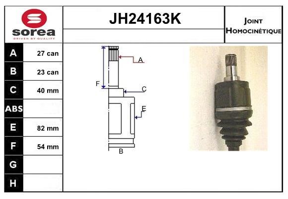 SNRA JH24163K Шарнир равных угловых скоростей (ШРУС) JH24163K: Отличная цена - Купить в Польше на 2407.PL!