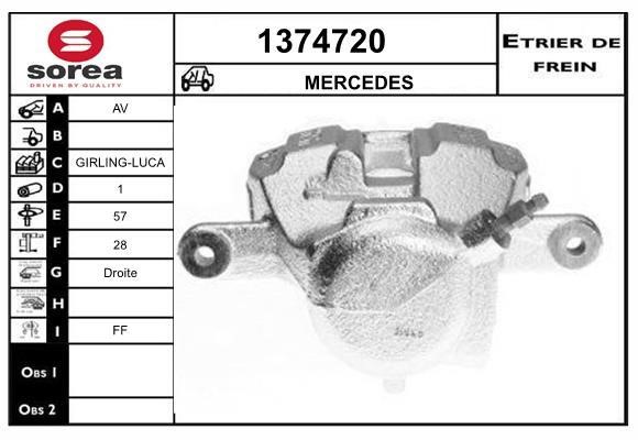 SNRA 1374720 Суппорт тормозной 1374720: Отличная цена - Купить в Польше на 2407.PL!
