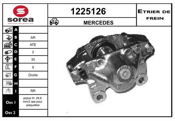 SNRA 1225126 Bremssattel hinten rechts 1225126: Kaufen Sie zu einem guten Preis in Polen bei 2407.PL!