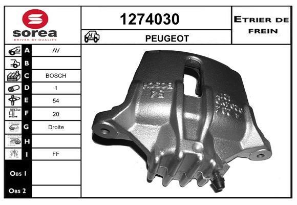 SNRA 1274030 Brake caliper front right 1274030: Buy near me in Poland at 2407.PL - Good price!
