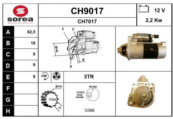 SNRA CH9017 Starter CH9017: Buy near me in Poland at 2407.PL - Good price!