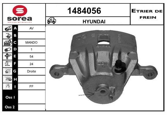 SNRA 1484056 Brake caliper front right 1484056: Buy near me in Poland at 2407.PL - Good price!