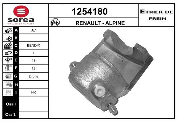 SNRA 1254180 Суппорт тормозной 1254180: Отличная цена - Купить в Польше на 2407.PL!