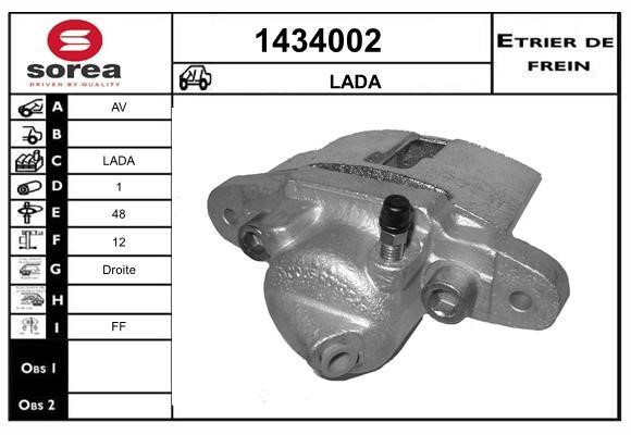 SNRA 1434002 Zacisk hamulcowy przedni prawy 1434002: Dobra cena w Polsce na 2407.PL - Kup Teraz!