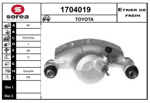 SNRA 1704019 Суппорт тормозной 1704019: Отличная цена - Купить в Польше на 2407.PL!