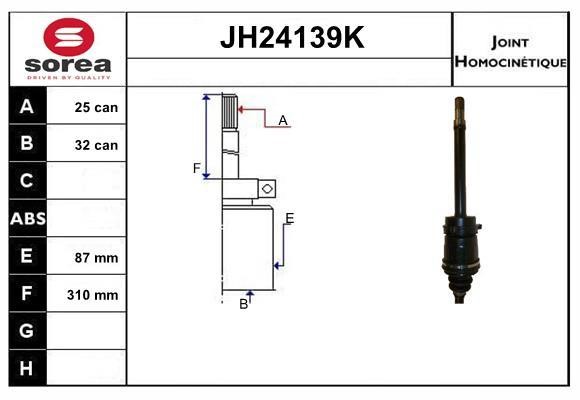 SNRA JH24139K CV joint JH24139K: Buy near me in Poland at 2407.PL - Good price!