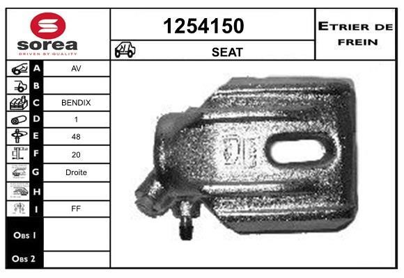 SNRA 1254150 Bremssattel vorne rechts 1254150: Bestellen Sie in Polen zu einem guten Preis bei 2407.PL!