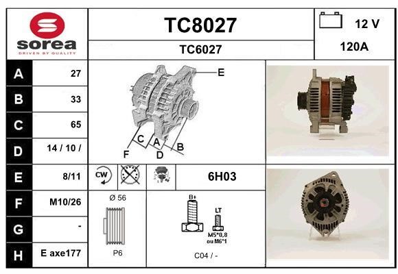 SNRA TC8027 Генератор TC8027: Отличная цена - Купить в Польше на 2407.PL!