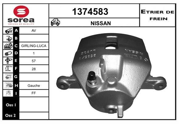SNRA 1374583 Суппорт тормозной передний левый 1374583: Отличная цена - Купить в Польше на 2407.PL!