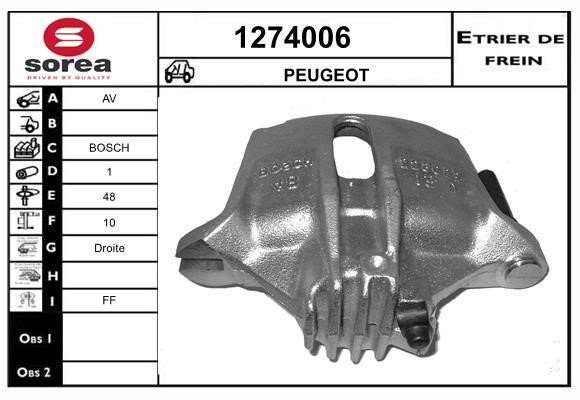 SNRA 1274006 Суппорт тормозной 1274006: Отличная цена - Купить в Польше на 2407.PL!
