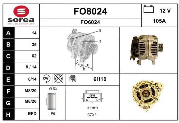 SNRA FO8024 Генератор FO8024: Отличная цена - Купить в Польше на 2407.PL!