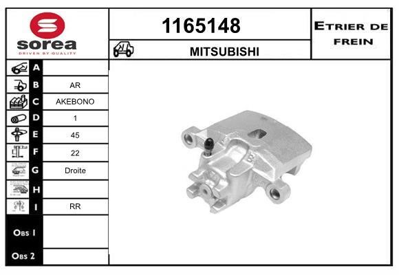 SNRA 1165148 Brake caliper 1165148: Buy near me in Poland at 2407.PL - Good price!