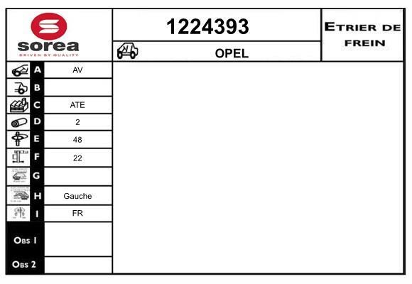 SNRA 1224393 Bremssattel 1224393: Kaufen Sie zu einem guten Preis in Polen bei 2407.PL!