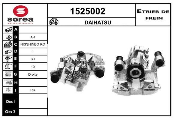 SNRA 1525002 Суппорт тормозной задний правый 1525002: Отличная цена - Купить в Польше на 2407.PL!