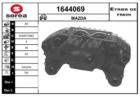 SNRA 1644069 Суппорт тормозной передний левый 1644069: Отличная цена - Купить в Польше на 2407.PL!