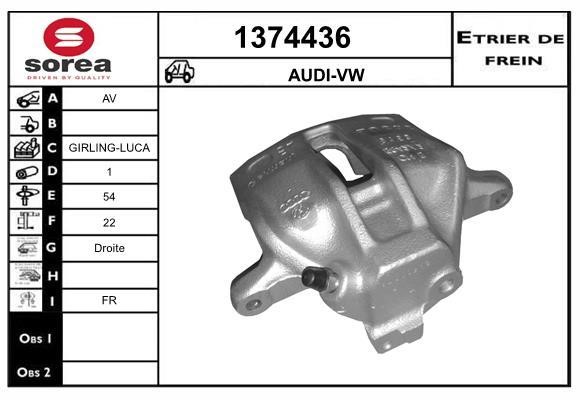 SNRA 1374436 Суппорт тормозной 1374436: Отличная цена - Купить в Польше на 2407.PL!