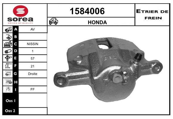 SNRA 1584006 Brake caliper 1584006: Buy near me in Poland at 2407.PL - Good price!