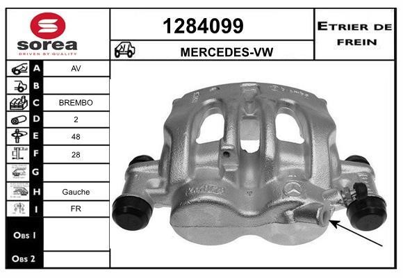SNRA 1284099 Суппорт тормозной передний левый 1284099: Отличная цена - Купить в Польше на 2407.PL!