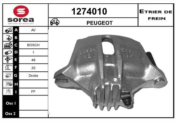 SNRA 1274010 Суппорт тормозной 1274010: Отличная цена - Купить в Польше на 2407.PL!