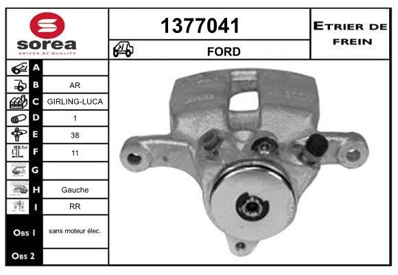 SNRA 1377041 Brake caliper rear left 1377041: Buy near me in Poland at 2407.PL - Good price!