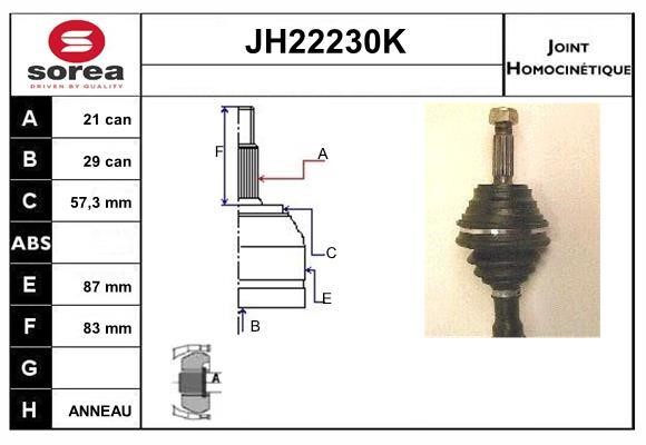 SNRA JH22230K CV joint JH22230K: Buy near me in Poland at 2407.PL - Good price!