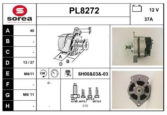 SNRA PL8272 Alternator PL8272: Dobra cena w Polsce na 2407.PL - Kup Teraz!