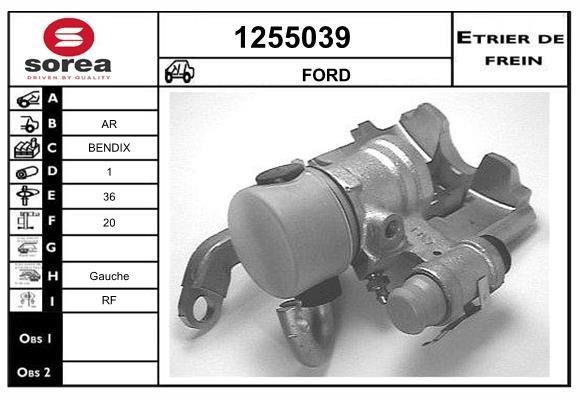 SNRA 1255039 Brake caliper 1255039: Buy near me in Poland at 2407.PL - Good price!