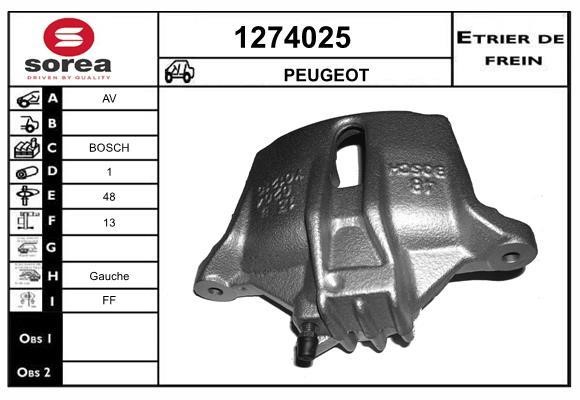 SNRA 1274025 Brake caliper front left 1274025: Buy near me at 2407.PL in Poland at an Affordable price!