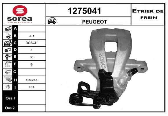 SNRA 1275041 Brake caliper 1275041: Buy near me in Poland at 2407.PL - Good price!