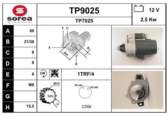 SNRA TP9025 Rozrusznik TP9025: Dobra cena w Polsce na 2407.PL - Kup Teraz!