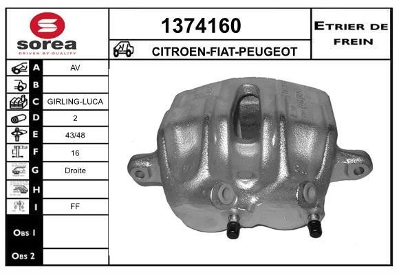 SNRA 1374160 Bremssattel 1374160: Kaufen Sie zu einem guten Preis in Polen bei 2407.PL!