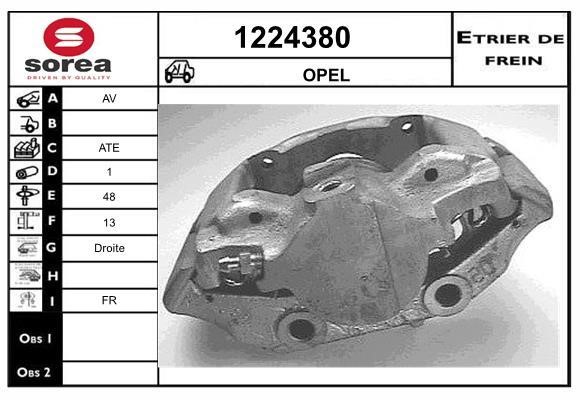 SNRA 1224380 Brake caliper front right 1224380: Buy near me in Poland at 2407.PL - Good price!