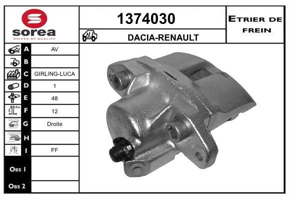SNRA 1374030 Brake caliper 1374030: Buy near me in Poland at 2407.PL - Good price!