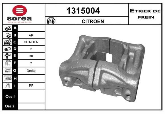 SNRA 1315004 Brake caliper 1315004: Buy near me in Poland at 2407.PL - Good price!