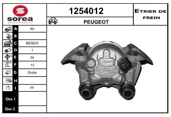 SNRA 1254012 Супорт гальмівний 1254012: Приваблива ціна - Купити у Польщі на 2407.PL!