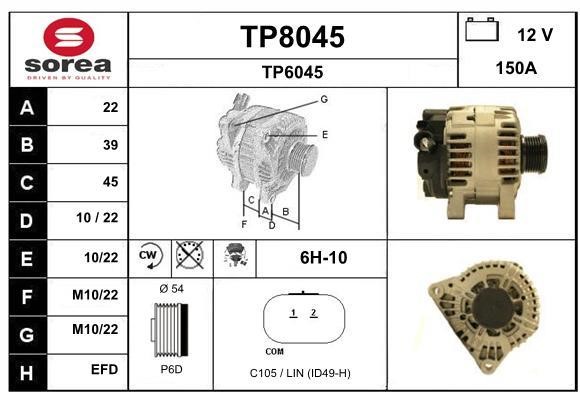 SNRA TP8045 Генератор TP8045: Отличная цена - Купить в Польше на 2407.PL!